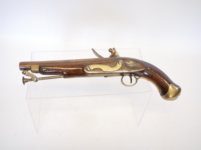 Lot 1 - Flintlock new land .650 pistol, 9inch barrel...