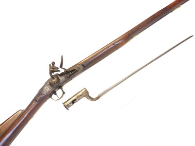 Lot Artificially aged stock and action of a 20th...