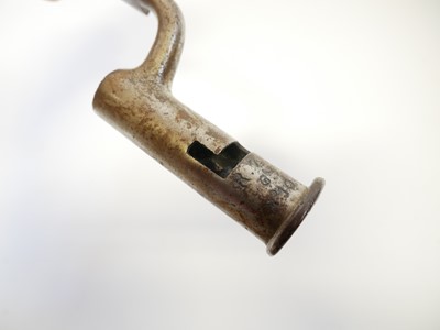 Lot Artificially aged stock and action of a 20th...