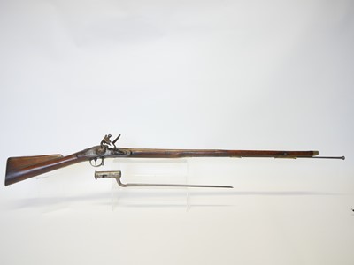 Lot Artificially aged stock and action of a 20th...