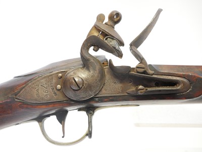 Lot Artificially aged stock and action of a 20th...