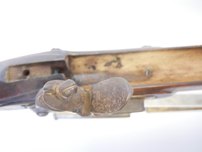 Lot Artificially aged stock and action of a 20th...