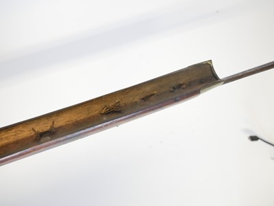 Lot Artificially aged stock and action of a 20th...