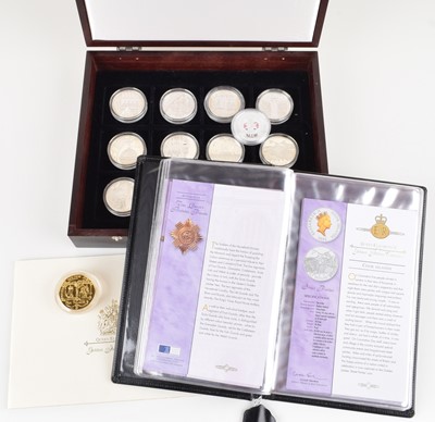 Lot 41 - Royal Mint "Golden Jubilee Silver Proof Coin Collection" part set with 14 coins