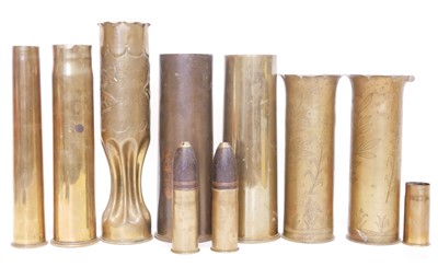 Lot Two French 37mm x 85cm inert rounds, with June...