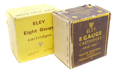 Lot Eley 8 bore ammunition, to include one...