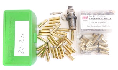 Lot 602 - 32-20 Winchester dies and components, to...