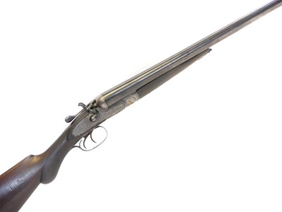Lot Midland 12 bore side by side hammer gun,...