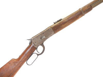 Lot Winchester 1892 .38-40 lever action saddle...