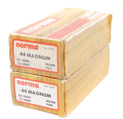 Lot Norma .44 Magnum ammunition, 100 rounds with...