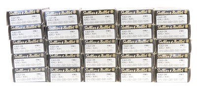 Lot Sellier and Bellot 7.6x39 ammuntion, 500...