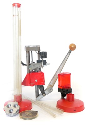 Lot 596 - Lee Pro 1000 turret press, with powder measure,...