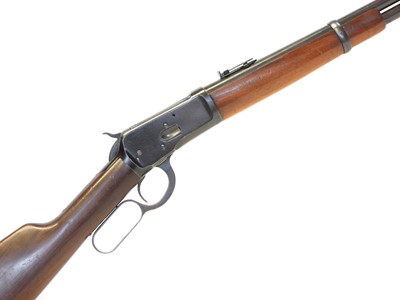 Lot 295 - Winchester 1892 .44-40 saddle ring carbine,...