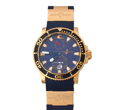 Lot 174 - Ulysse-Nardin Maxi Marine Diver Wristwatch with box and certificates