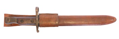 Lot 188 - Ross 1907 patent bayonet and scabbard, the...
