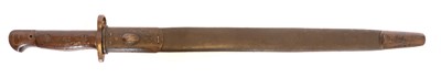 Lot 189 - Lee Enfield SMLE P.1907 bayonet and scabbard,...
