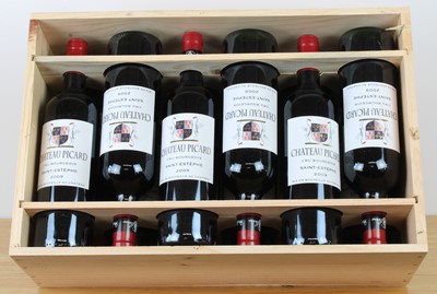 Lot 30 - 12 bottles in OC Chateau Picard Cru Bourgeois St Estephe 2009