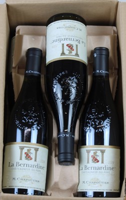Lot 56 - 6 bottles Chateauneuf du Pape Chapoutier ‘La Bernadine’ 2009