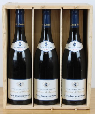 Lot 60 - 6 bottles in OWC Crozes Hermitage “Domaine de Thalabert” Paul Jaboulet Aine 2009