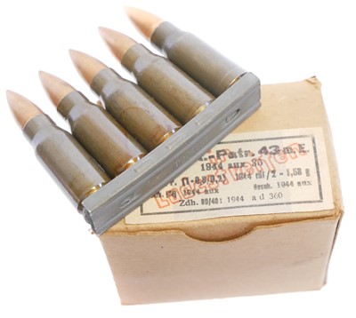 Lot 494 - Box of inert 7.92x33 Kurz ammunition, with...