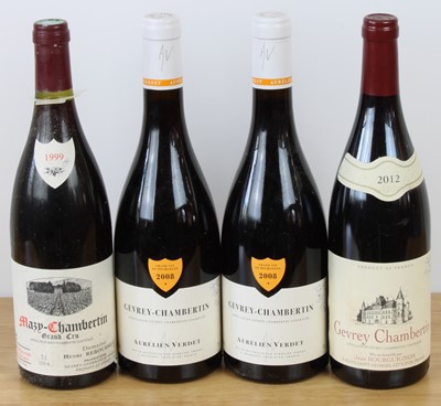 Lot 40 - 4 bottles mixed Lot Fine Gevrey-Chambertin