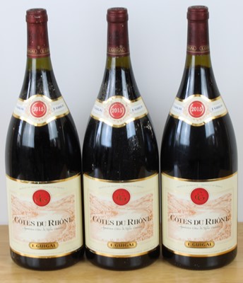 Lot 48 - 3 Magnum bottles Guigal Cotes du Rhone 2015