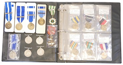 Lot 220 - Collection of medals, including British WWII,...