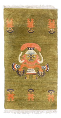Lot 271 - A Small Rug in the Pre-Columbian Chimu Style