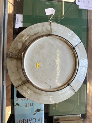 Lot An 18th Century Chinese Export Blue and White Charger