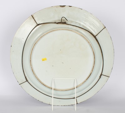 Lot A Large 18th Century Chinese Export Blue and White Wall Charger