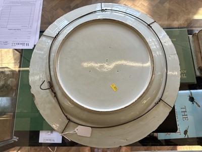 Lot A Large 18th Century Chinese Export Blue and White Wall Charger