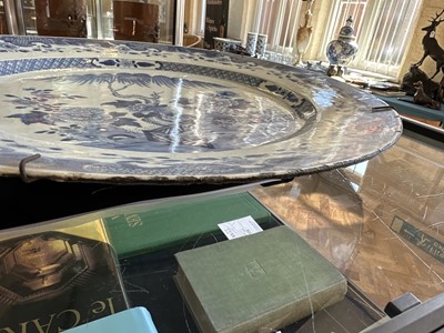 Lot A Large 18th Century Chinese Export Blue and White Wall Charger