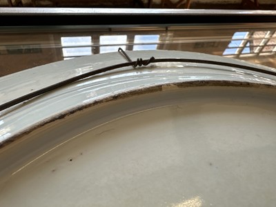 Lot A Large 18th Century Chinese Export Blue and White Wall Charger