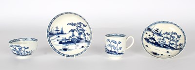 Lot 79 - A Group of 18th Century Worcester Porcelain "Cannonball" Pattern Wares