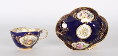 Lot 83 - A Late 19th Century Meissen Porcelain Cabinet Cup and Saucer