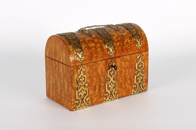 Lot A Victorian Gothic Revival Maple Stationery Box