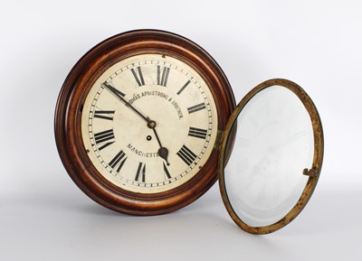 Lot A Late 19th/Early 20th Century 11 1/2" Dial Wall Clock by Thomas Armstrong & Brother of Manchester