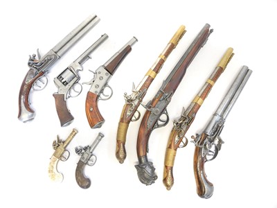 Lot 105 - Nine various replica Flintlock and Percussion...