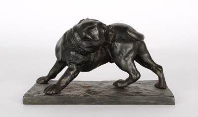 Lot 95 - An Early 20th Century Cast Iron Bulldog Figure by Gyula Bezerédi (Hungarian 1858–1925)