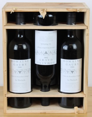 Lot 68 - 6 bottles “Muntada” Domaine Gauby Cotes Catalanes Cotes du Roussillon Villages Domaine 2000