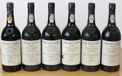 Lot 109 - 6 Bottles Graham’s Vintage Port 1985