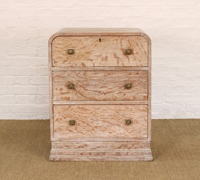 Lot Art Deco Bedroom Chest of Three Drawers