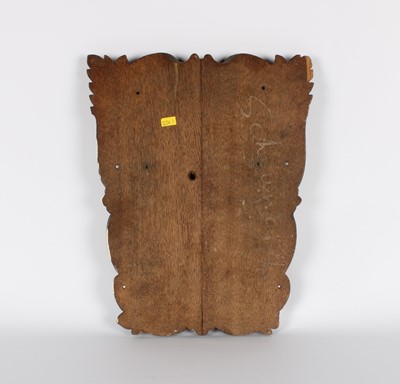 Lot An Early-Mid 20th Century Carved, Gilded and Painted Oak Panel