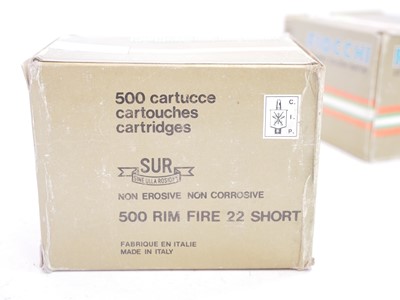 Lot 506 - Fiocchi .22 Short, 1,000 rimfire cartridges....