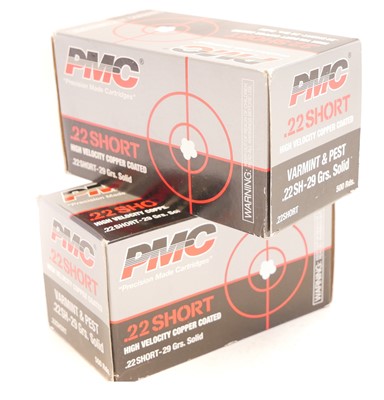 Lot 510 - PMC .22 Short High Velocity with copper-washed...