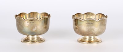 Lot 18 - A Pair of George VI Silver Bonbon Dishes by Harrison Brothers & Howson