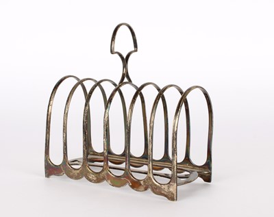 Lot 19 - A Victorian Silver Six Division Toast Rack by William Hutton & Sons.