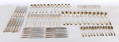 Lot 23 - An Extensive George III Silver Cutlery Part Service