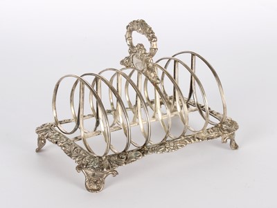 Lot 5 - A George IV Silver Six Division Toast Rack