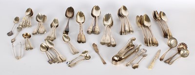 Lot 10 - A Large Group of Variously Hallmarked Silver Flatware